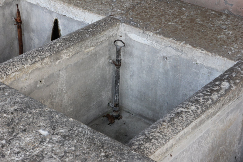 Lo scarico della vascha del lavatoio